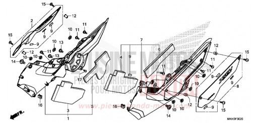 VERKLEIDUNG, STUFE ADV750J de 2018